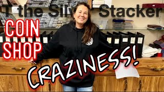 Coin Shop Craziness with Sherrie - A Crime Victim, Silver Eye Candy, & More!