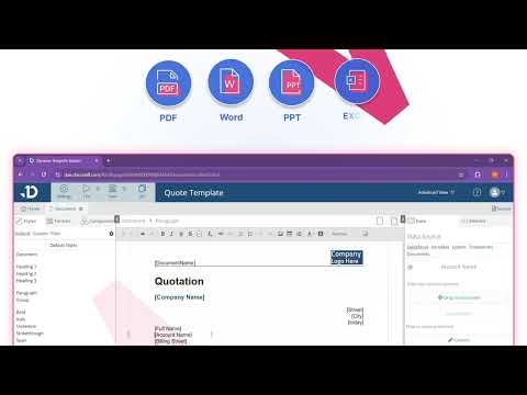 Documill Generate and Automate Demo | Document Generation, Automation & E-sign for Salesforce