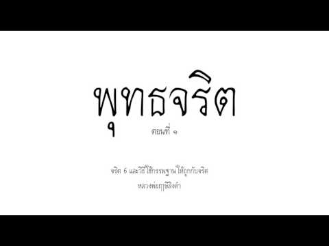 พุทธจริต1-จริตทั้ง 6 และวิธีใช้กรรมฐานให้ถูกกับจริต (5/6)