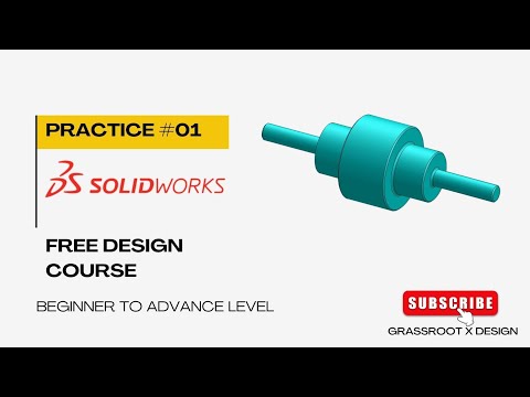 SolidWorks Practice Tutorial |  SolidWorks Revolve Command | Solidworks Free Tutorial | CAD Practice