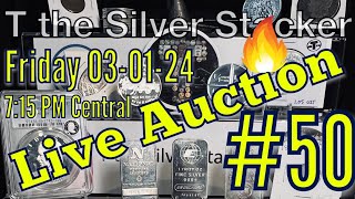 Live Auction 50!!!  Come Celebrate with Special Giveaways!!!  #silverstacking #coincollecting