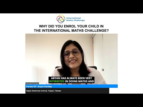 Why did you enrol your child in the International Maths Challenge?