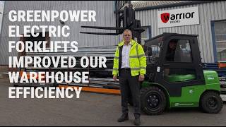 Lithium Electric Forklift Case Study UK | Warrior Doors Improves Warehouse Efficiency