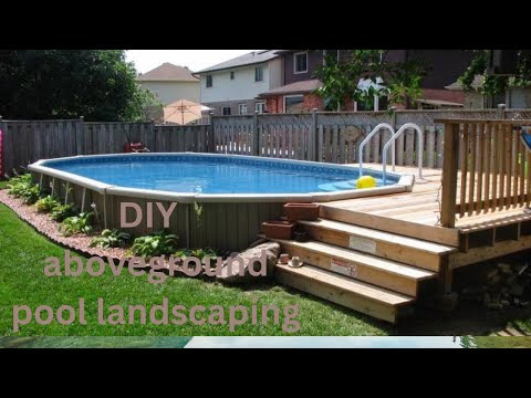 DIY  above-ground pool landscaping  ideas home design home aesthetic a partial inground pool hacks