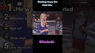 ranking the funniest live interview #funny #liveinterview