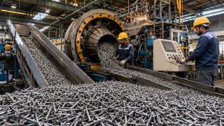 Incredible Automatic Nail Making Machine | Amazing Nail Factory Production