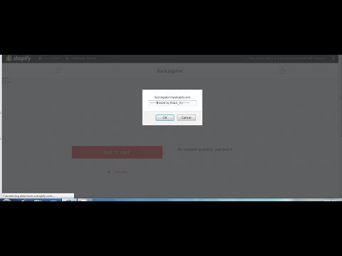 Stored XSS Cross Site Scripting on Shopify shop