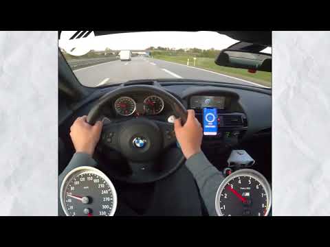 BMW M6 V10 TOP SPEED Test – Autobahn Madness!