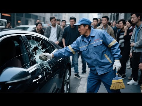 Cleaner Smashes Luxury Car to Save Life, Then Reveals He's the Billionaire's Dad!