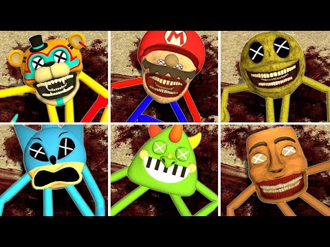 TORTURE ALL NEW 3D SMILEY STYLIZED SPRUNKI TUNG TUNG SAHUR MARIO LIN GANG MELON & MORE - GMOD
