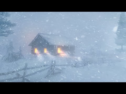 Blizzard Sounds for Sleeping | Relaxing Winter Storm Sounds to Stress Relief