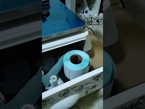 Weighing scale label sticker role fixing