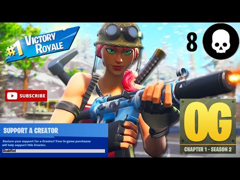 Fortnite OG | 8 Kill Win Gameplay | Controller Player | Creator Code: Cloakified (1080p Open)