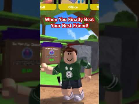 When you beat your best friend on Roblox! #roblox #eattheworld #robloxshorts #mm2 #robloxtrend