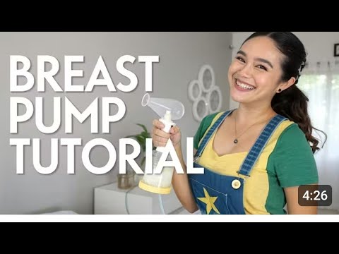 【pigeon搾乳機/Breast Pump Tutorial】子育て初心者必見!！手動搾乳機の使い方を解説⑨みお