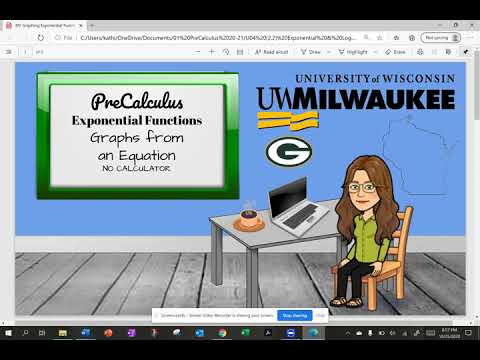 Exponential Functions - Graphs from Equations - No Calculator