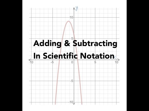 Adding and Subtracting Scientific Notation