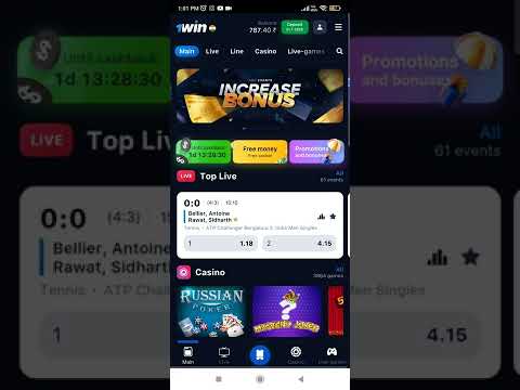 new 1win app registration and promocode under