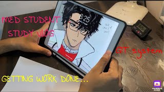Medical student study vlog!