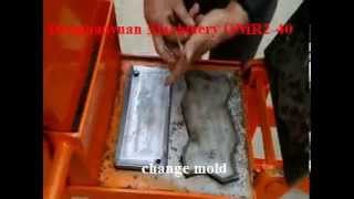 QMR2-40 manual type interlocking compressed earth bricks making machine