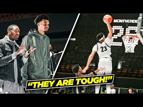 Wemby & Jamal Crawford Pull Up To Watch The #1 Big In The Country! | Link vs Montverde Crazy Ending!