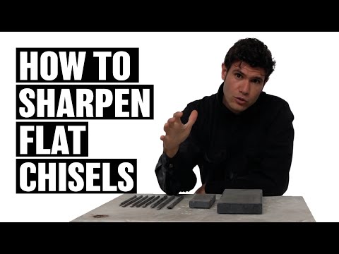 Sculpture Tutorial | How to Sharpen the Flat Chisels for Stone Carving