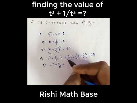Algebra Problem Solving | Quadratic Equations and Cube Identities #shorts #youtubeshorts