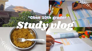 10th Grader study vlog | study vlog class 10th | A day in a life of Cbse 10th grader