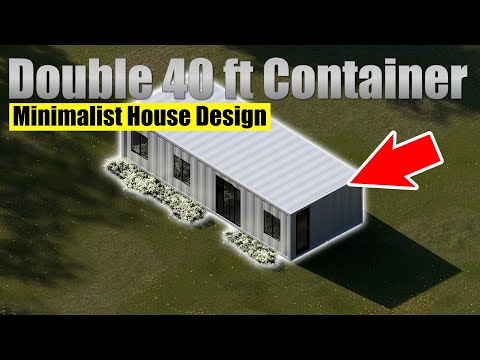 🌟 Discover Modern Minimalist Living with Our 640 sq-ft Double Container Home Plans! 🌟