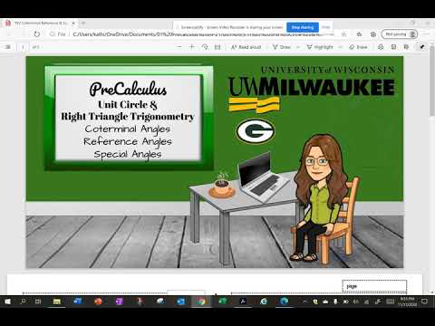 Coterminal Angles, Reference Angles & Special Angles