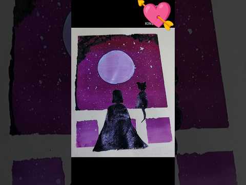 Window view😻 #colour #painting #evening #purple #window #view