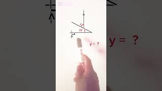 Beautiful geometry question on line today. calculate the value of y. #geometrymath #viral #views