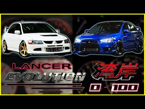 Mitsubishi Lancer Evolution (0-100 KM/H) (0-60 MPH) ACCELERATION BATTLE