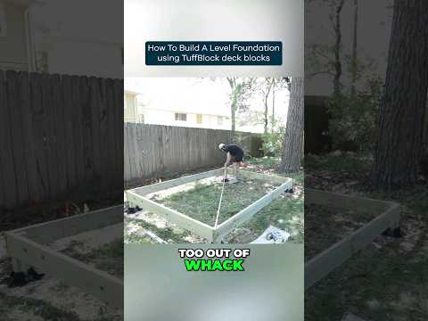Easy Way To Create A Perfectly Level Foundation #diy #deckbuilding