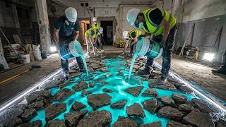 20 CRAZY Epoxy Floor Ideas: From "Broken Concrete" to Crystals 🤯