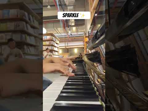 Kimi no Nawa - Sparkle Duet in library (With girl from Subway)