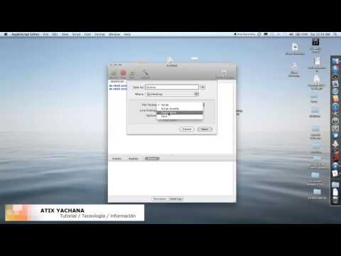 Como ocultar los iconos del desktop (Mac) AppleScript Editor