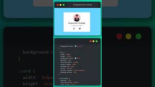 Create an Animated Profile Card Using HTML, CSS, and JavaScript 🌟🌟🌟