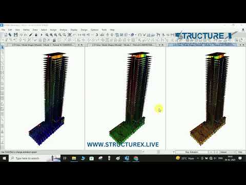 Modal Analysis of G+52 Tower Structure