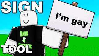 Roblox Script Showcase: Sign Tool