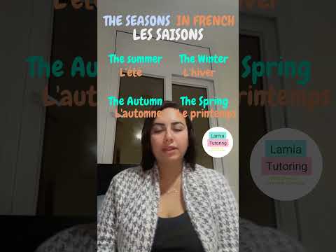 Vocabulary : Vocabulaire | The seasons in French 🇫🇷 ( with definite articles )  #frenchlearning #tef