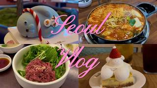 [Korean Vlog] 2-Night, 3-Day Girls' Trip to Seoul 🎀 Latest Hidden Gems for Yukhoe and Hidden Cafe...