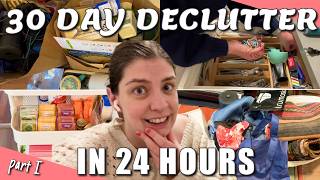 Decluttering 465 items in 24 HOURS 😱 | attempting the 30-day minimalism challenge in one day!