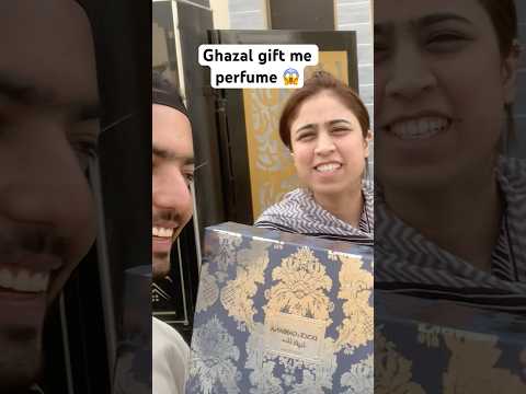 I took a perfume gift in this Ghazal challenge video 😱😅♥️#rajabfamily #ghazaljawad #ghazal #gift
