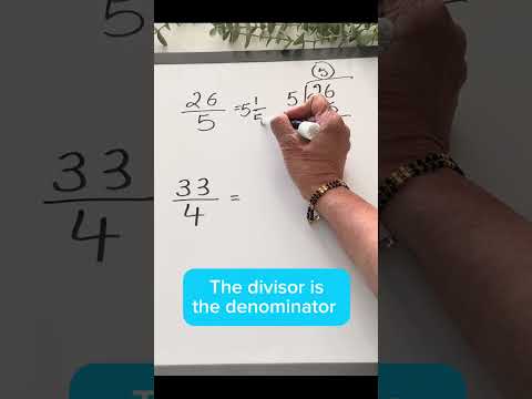 Convert Improper Fractions Easily! #mathmagic  #summerlearning  #easylearning #maths  #mathforkids