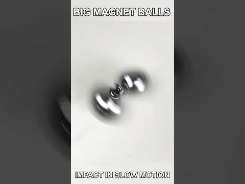 Big Magnetic Balls Vortex in Slow Motion