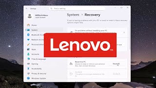 How to Reset Your PC to Factory Defaults - Lenovo Laptop [Tutorial]