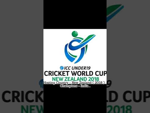 Hosting Country And Champions Of ICC U19 World Cup 🏆 #shorts #viral #youtubeshorts #trending #song .