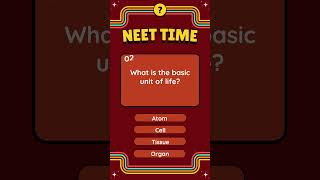 "Can You Answer This NEET Biology Question in 10 Seconds?"