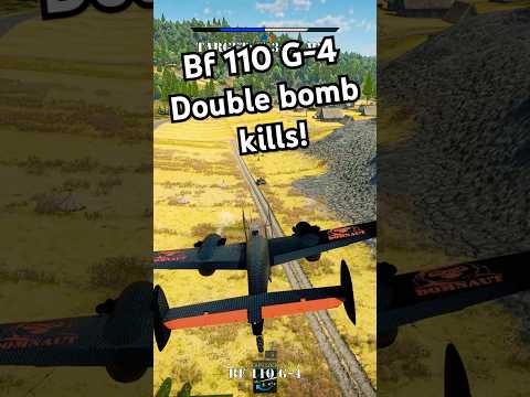 #WarThunder - Bf 110 G-4 bomb T-34 & M24! #ww2games #Gaming